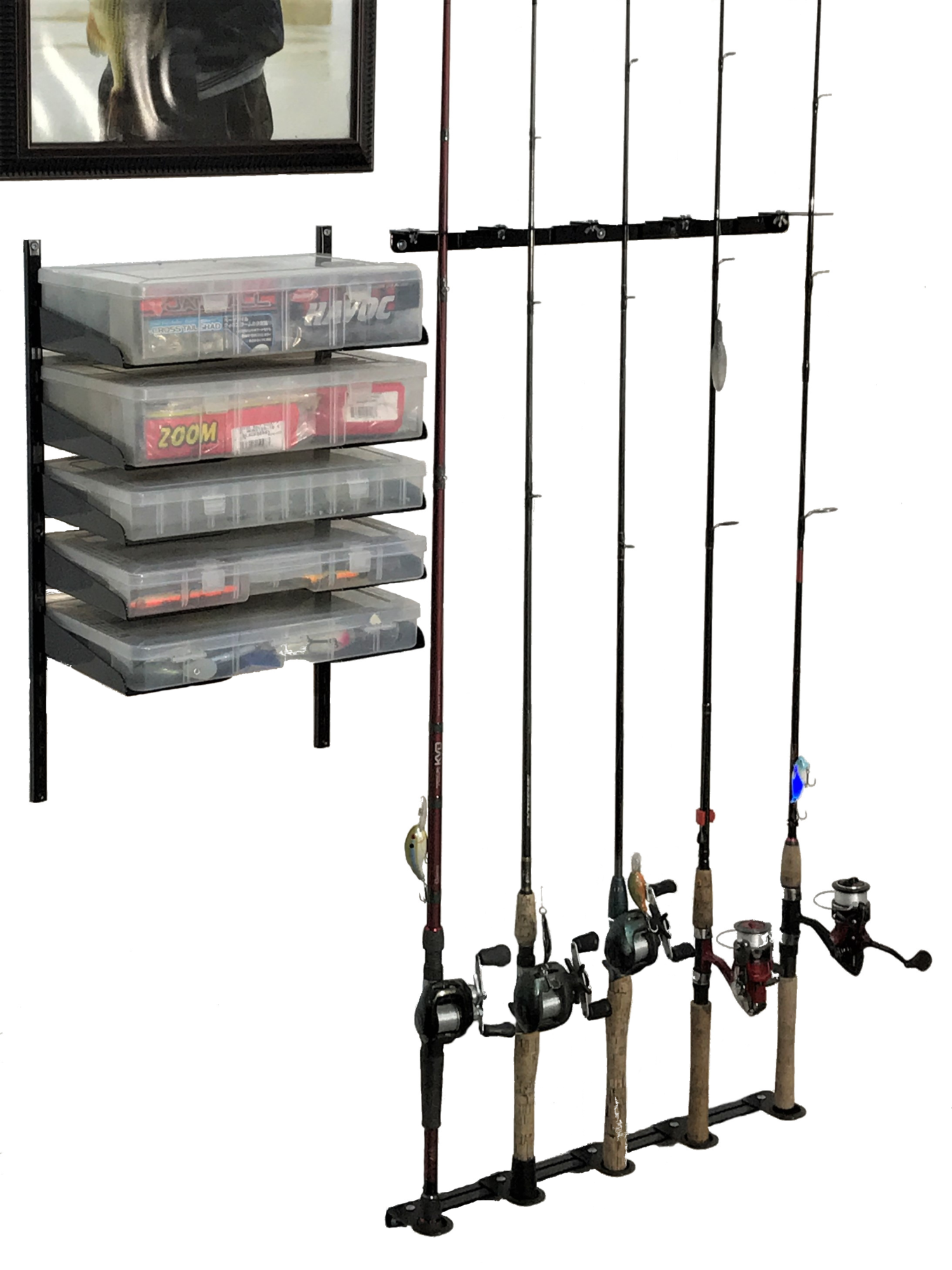 1/2 KIT – Rod/Reel Holder with Tackle Trays (One Rod & Reel Holder